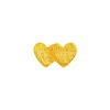 LULU COPENHAGEN Domino Hearts Earrings in Gold
