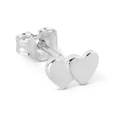 LULU Copenhagen Domino Hearts 2 earring 1 pcs in Silver