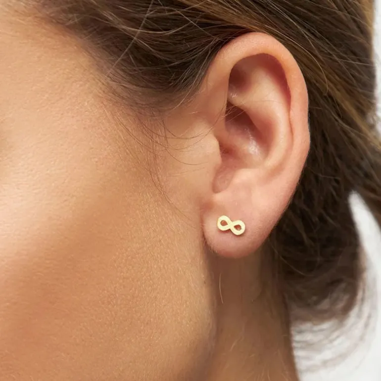 LULU COPENHAGEN Infinity Earring in Gold