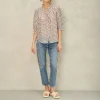 M.A.B.E Devi Print Long Sleeve Top in Multi