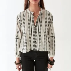 MAISON HOTEL Consuelito Blouse in Pearl Jam