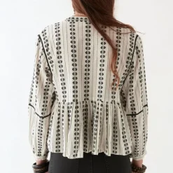 MAISON HOTEL Consuelito Blouse in Pearl Jam