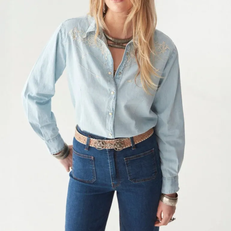 MAISON HOTEL Edna Jeans in Dark Denim