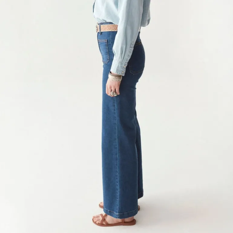 MAISON HOTEL Edna Jeans in Dark Denim
