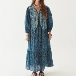 MAISON HOTEL Eileen Dress in Indigo Soul