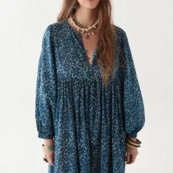 MAISON HOTEL Eileen Dress in Indigo Soul
