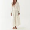 MAISON HOTEL Luisa Skirt in White Lilies