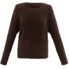 MARBLE Simple Sweater in Brown