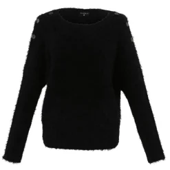 MARBLE Simple Sweater in Black