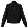 MARBLE Zip Up Jacket in Black