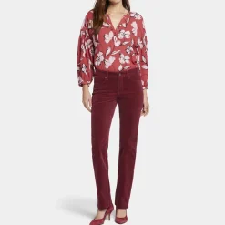 Marilyn Cord Trousers In Cranberry Pie | Collen & Clare