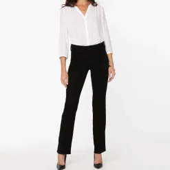 Marilyn Straight Leg Jeans in Black | Collen and Clare