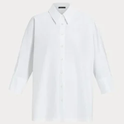 MARINA RINALDI Arizona Poplin Shirt in White