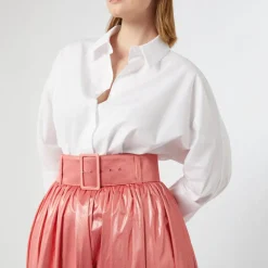 MARINA RINALDI Arizona Poplin Shirt in White