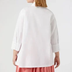 MARINA RINALDI Arizona Poplin Shirt in White