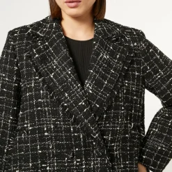 MARINA RINALDI Saggina Check Blazer in Black