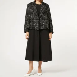 MARINA RINALDI Saggina Check Blazer in Black