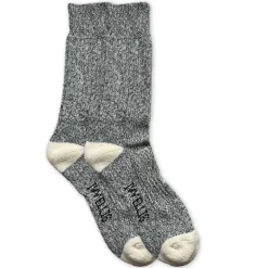Mens Tideline Yosemite Socks in Black Marl | Collen & Clare
