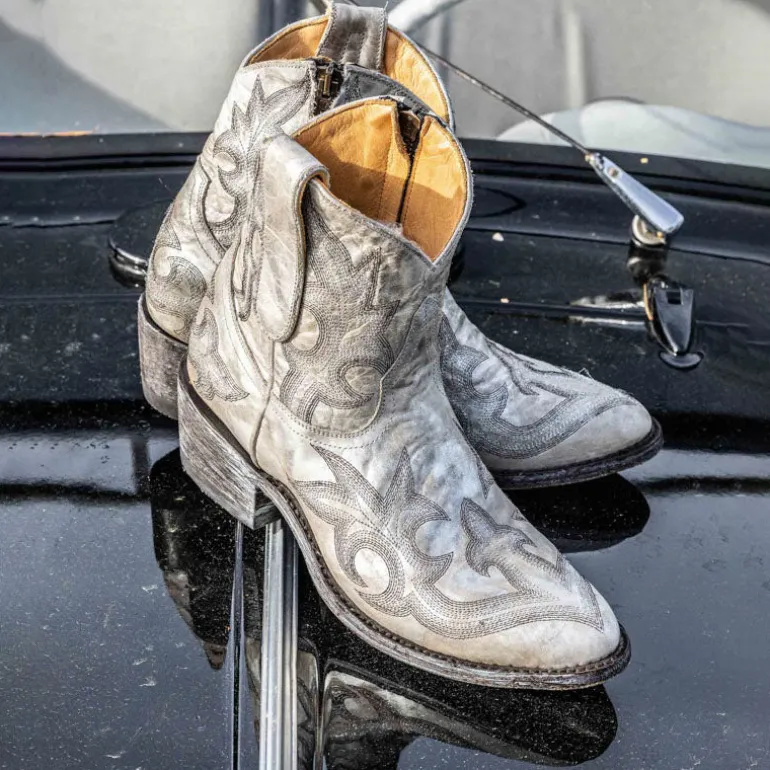 MEXICANA Agave Nacar Boots in Silver
