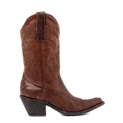 Mexicana Coachella 11 Brass Destroyed Boots in Dark Brown