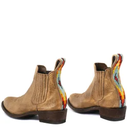 MEXICANA Indian Bone Vesuvio Boots in Tan