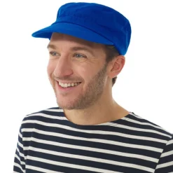 MOUSQUETON Brieu Cotton Cap in Nautic Blue