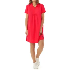 MOUSQUETON Granette Short Dress in Red