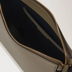 Mulberry Clovelly Pouch MCG in Linen Green