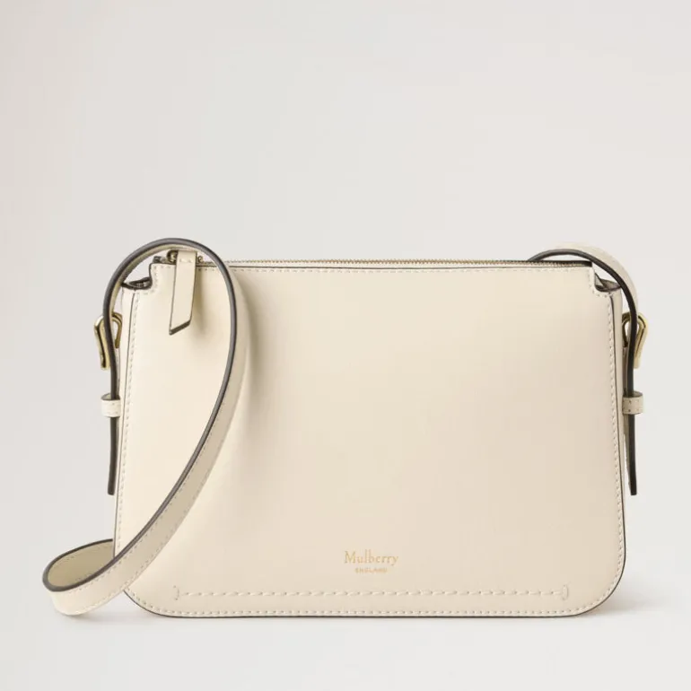 Mulberry Clovelly Pouch MCG in Eggshell
