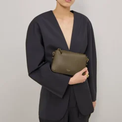 Mulberry Clovelly Pouch MCG in Linen Green