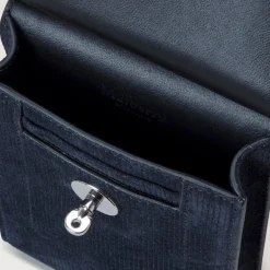 Mulberry Mini Antony Cord Suede Pouch in Night Sky