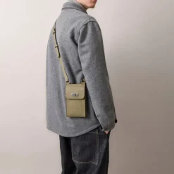 MULBERRY Mini Antony Pouch SCG in Linen Green