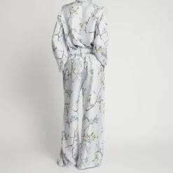 MUNTHE Lho Silk Top in Dusty Green