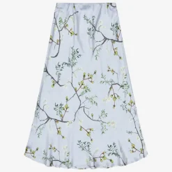 MUNTHE Odesli Silk Skirt in Dusty Green