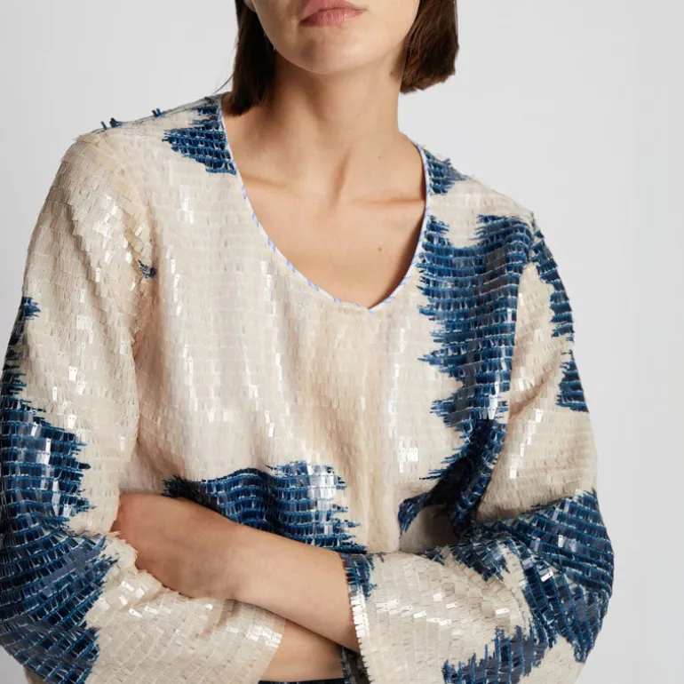 MUNTHE Takio L/S Top in Ivory