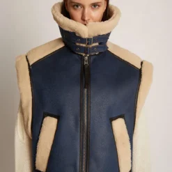 MUNTHE Tuppa Gilet in Blue