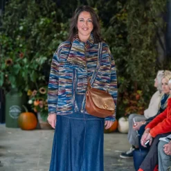 MUNTHE Tuxya Denim Skirt in Indigo