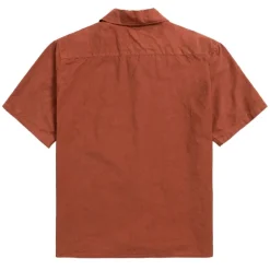 NORSE PROJECTS Carsten Cotton Tencel Shirt in Red Ochre