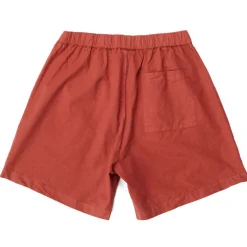 NORSE PROJECTS Per Cotton Tencel Shorts in Red Ochre
