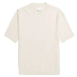 NORSE PROJECTS Rhys Cotton Linen T Shirt in Kit White