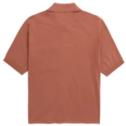 NORSE PROJECTS Rollo Cotton Linen S/S Shirt in Red Clay