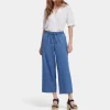 NYDJ Jayne Pull On Wide Leg Ankle Jeans in Everly