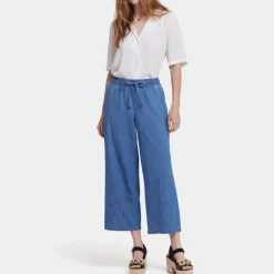 NYDJ Jayne Pull On Wide Leg Ankle Jeans in Everly