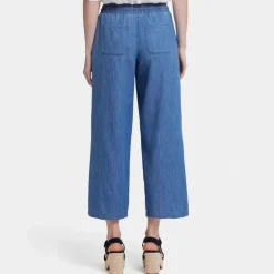 NYDJ Jayne Pull On Wide Leg Ankle Jeans in Everly