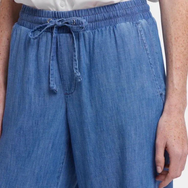 NYDJ Jayne Pull On Wide Leg Ankle Jeans in Everly