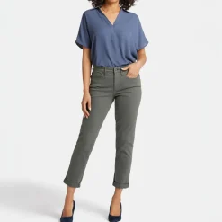 NYDJ Margot Girlfriend Jeans in Vine Leaf