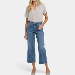 NYDJ Teresa Wide Leg Ankle Jeans in Majorca Bay