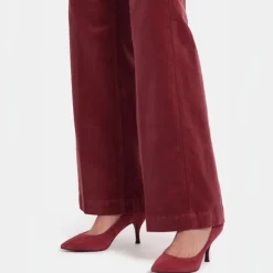 NYDJ Teresa Wide Leg Velvet Trousers in Painbrush