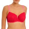 Offbeat UW Padded Half Cup Bra in Chilli Red | Collen & Clare