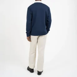 OLIVER SPENCER Heavy Long Sleeve Rugby Top Tavistock in Navy